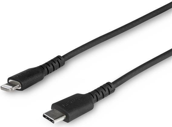 StarTech.com RUSBCLTMM2MB USB-C auf Lightning-Kabel ( 2m, Apple Mfi zertifiziert, iPhone Ladekabel, Aramidfaser) schwarz - Lightning-Kabel - Lightning (M) bis USB-C (M) - 2 m - Schwarz - für Apple iPad/iPhone/iPod (Lightning)