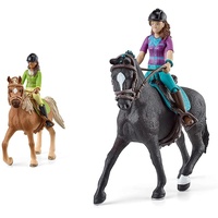 SCHLEICH 42542 Horse Club Sarah & Mystery, für Kinder ab 5-12 Jahren, Horse Club - Spielset & 42541 Horse Club Lisa & Storm, für Kinder ab 5-12 Jahren, Horse Club - Spielset