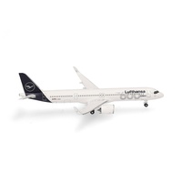HERPA Modellflugzeug Lufthansa Airbus A321neo 600th Airbus Miniatur im Maßstab 1:500, Sammlerstück, Modell ohne Standfuß, Metall