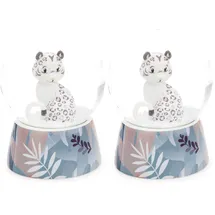 NICI Schüttelkugel Love Panda 6.5cm - weiß - Deko-Zubehör, Schneekugel, Glimmerkugel, Glaskugel – Geschenkidee für Freundschaft | 62631