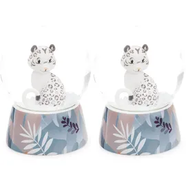 NICI Schüttelkugel Love Panda 6.5cm - weiß - Deko-Zubehör, Schneekugel, Glimmerkugel, Glaskugel – Geschenkidee für Freundschaft | 62631
