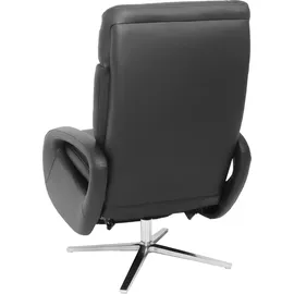MCW Relaxsessel MCW-L11 Leder 70 x 109 x 147 cm Schwarz mit Liegefunktion