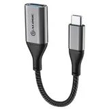 Alogic Super Ultra USB 3.1 USB-C auf USB-A Adapter 15cm grau