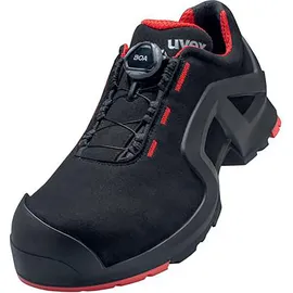 Uvex 1 support Halbschuhe S3 65673 schwarz, rot Weite 12 Größe 39 - - 39)