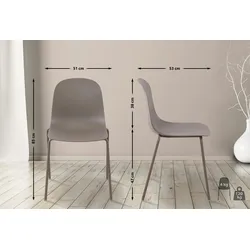 CLP Stuhl Hardin taupe