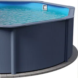 Planet Pool Stahlwandpool Rund Classic 360 x 120 cm anthrazit