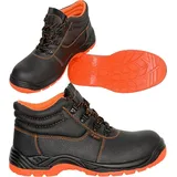 Arbeitsstiefel Sicherheitsstiefel Schutzschuhe Ankle Stahlkappe S1 NEU(101S1-OR) Gr. 40 - Schwarz/Orange - 40