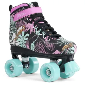 SFR Skates SFR Vision Canvas Rollschuhe mit Blumenmuster schwarz|rosa|bunt 35.5