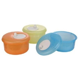 BURI Salatschleuder Salatschleuder 24 cm 4 Liter orange