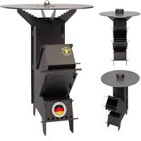 Komplettset - Raketenofen M - mit Feuerplatte 5mm #2042