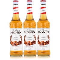 Monin Sirup Praline - Kaffeesirup Cocktailsirup (3er Pack)
