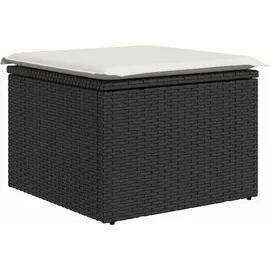 vidaXL Garten-Sofa-Set 8-tlg. Schwarz/Weiß