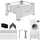 Maclean Brackets Waschtrocknersockel mit Schublade, Weiß, max. Belastung 150 kg (MC-117 W)
