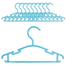Intirilife 10x Kleiderbügel für Kinder in Blau - Gr.: onesize