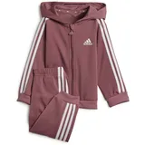 Adidas Unisex Kids Essentials Shiny Hooded Trainingsanzug PINK/White 80 - 80