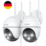 Iegeek 2K Überwachungskamera Aussen WLAN, PTZ Outdoor IP Kamera Überwachung Auße