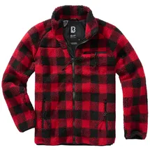 Brandit Textil Teddy Jacke Red / Black 4XL