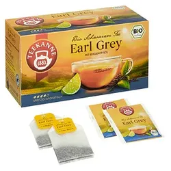 TEEKANNE Bio Schwarzer Tee Earl Grey Bio-Tee 20 Portionen