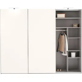 WIMEX Schwebetürenschrank Kleiderschrank Magie 300x65x216cm 2-türig plankeneiche weiß - braun