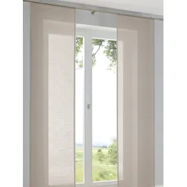 Kutti Schiebegardine HEINE HOME Gr. 4, beige, B:60cm H:245cm, Polyester, Gardinen