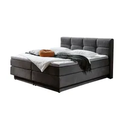 Boxspringbett  Chicago ¦ grau ¦ Maße (cm): B: 188 H: 112