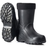 CLIMBR Superleichte Gefütterte Gummistiefel Thermo Anglerstiefel Herren Damen Eva warme Winter Stiefel 40-47 Arbeitsstiefel mit Futter Anglerstiefel (Schwarz, 43) - 43 EU