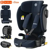 Daliya® Autokindersitz JOYMAX i-Size Auto-Kindersitz, ISOFIX, für Kinder 76-150 cm, 9-36 kg, ab: 1,5 Jahren, bis: 10 Jahre, ab: 76 cm, bis: 150 cm, (3-tlg), ISOFIX, Top Tether, faltbar, verstellbare Kopfstütze und Rückenlehne blau