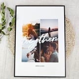 Elbeffekt Together Geschenk Holzbild - Foto Geschenk - personalisierbar zum Aufhängen/Hinstellen optional beleuchtet Geschenke Für Paare, Paar Geschenke, Partner Geschenke - personalisierte Geschenke