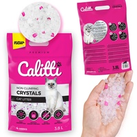 Calitti - Silikat Katzenstreu | Premium Crystals Silikatstreu | Antibakteriell Katzensand | 3,8 L