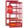 Stagecaptain Heavyrack Lagerregal Holzböden Rot, max. 875 kg 2x Set