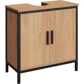 EUGAD Waschbeckenunterschrank 60 x 60 x 30 cm Schwarz