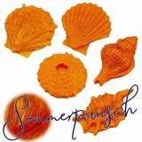 WonderWax Muschel Set Sommerpunsch Wachsmelt Duftwachs Raumduft für Duftlampen Soja Wachs Melts Duftmelt Aroma Wellnes Kerzen Wärmer Wax Tarts