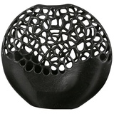 Casablanca by Gilde Gilde Vase Osaka schwarz H: 32 cm B: 34 cm T: 10cm 43490