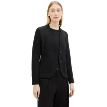 Tom Tailor 1038703 Ottoman Structure Blazer Deep Black XL