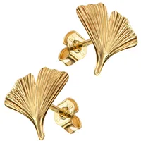 Firetti Paar Ohrstecker »Schmuck Geschenk Gold 333 Ohrschmuck Ohrringe Ginko«, Made in Germany