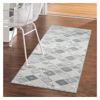 Carpet City Teppich Kurzflor Wohnzimmer - Grau - 80x150