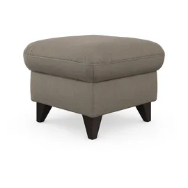 sit&more Stauraumhocker SIT & MORE "Mellum", braun (savannah), B:58cm H:48cm T:58cm, 100% Polyester, Hocker, mit Stauraum und wengefarbenen Holzfüßen