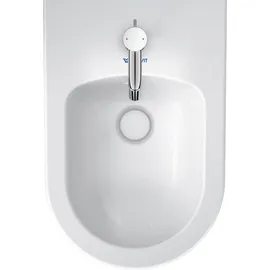 Duravit White Tulip 37x54cm, m HL, ÜL, Hahnlochbank, weiß
