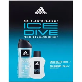 Adidas Ice Dive Eau de Toilette 100 ml + Duschgel 250 ml Geschenkset