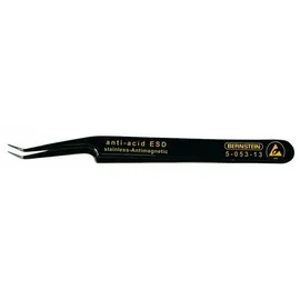 bernstein tools for electronics SMD-Pinzette 51 SA-ESD Super-spitz, schräg-gebogen 110 mm