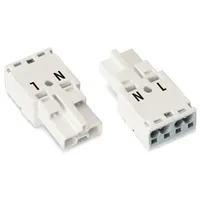 WAGO 770-232 Netz-Steckverbinder WINSTA MIDI Stecker, gerade Gesamtpolzahl: 2