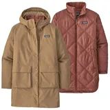 Patagonia 3-in-1-Funktionsparka Patagonia Womens Pine Bank 3-in-1 Parka - wasserdichte Doppeljacke braun 40