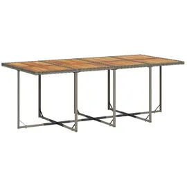 vidaXL Garten-Essgruppe 9-tlg. Grau