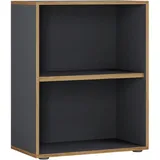 VCM my office Aktenregal Salia anthrazit, honig-eiche 60,0 x 32,0 x 74,0 cm