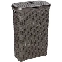 Curver Wäschekorb 40l, Braunes Rattan