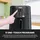 KUPU Heißluftfritteuse, 6L Airfryer, 360°Luftzirkulationstechnologie, 6-in-1 Kompakte Heissluftfritteuse, spülmaschinenfeste Körbe, 1500W - Schwarz