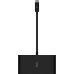 BELKIN Video-Adapter "USB-C-Multimedia-Adapter", schwarz, B:10,3cm H:1,55cm, Adapter