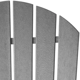 Tectake Gartenstuhl mit Fußablage 79 x 83 x 97 cm grau 3 St.