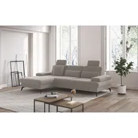 sit&more Ecksofa »Morris L-Form inkl. Sitztiefenverstellung«, wahlweise mit Bettfunktion, Bettkasten und Armteilverstellung beige