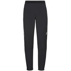 Odlo Funktionshose Crosscountry-Langlaufhose (winddicht, warme, leicht und atmungsaktiv) schwarz/grau Herren